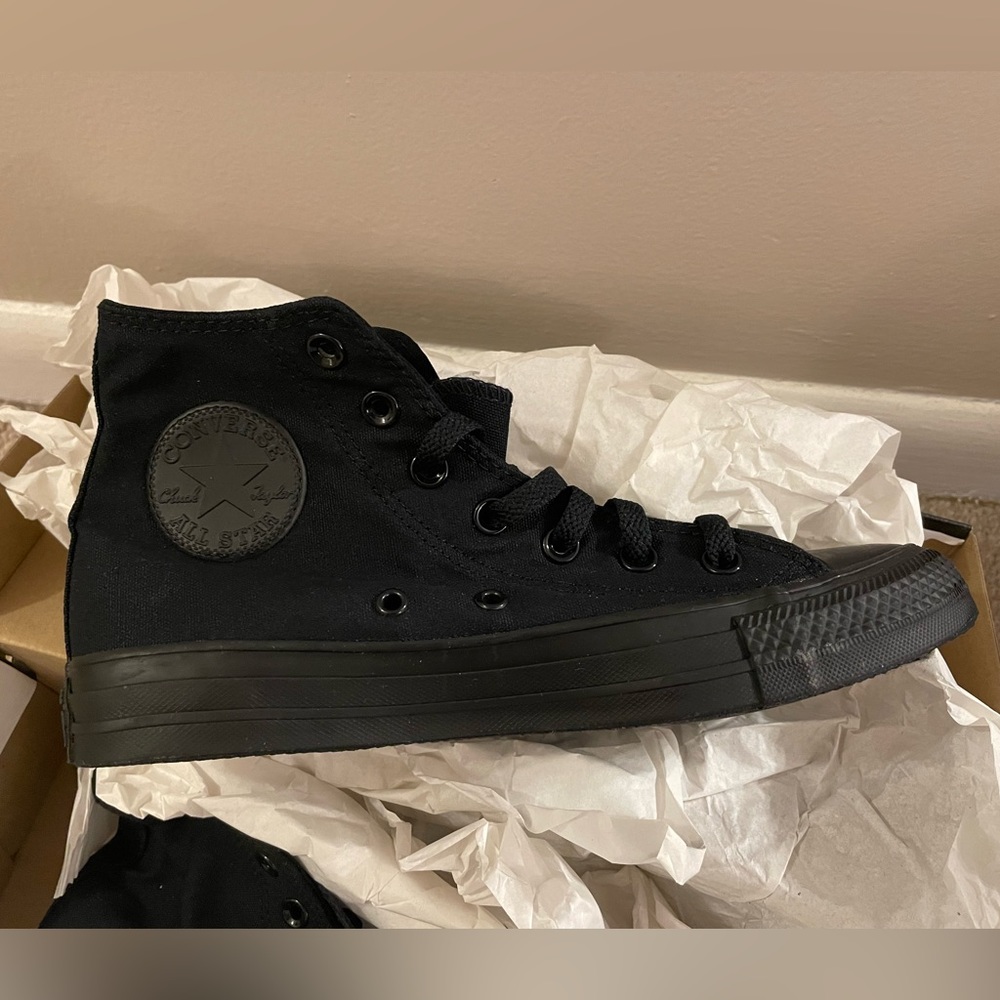 Black Monochrome Converse High Tops